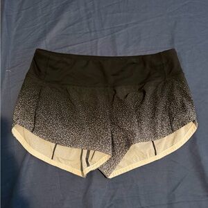 lululemon athletica Black and Gray Athletic Shorts